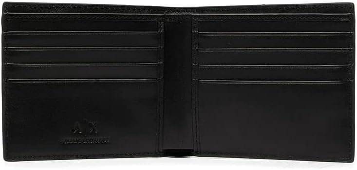 Armani Exchange Logo Smooth Leather Bifold Wallet