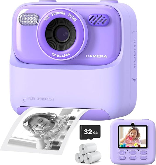 Upgrade Kids Camera Instant Print